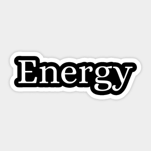 Energy Sticker